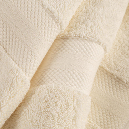 Superior Premium Turkish-Cotton Assorted Towel Set - Ivory