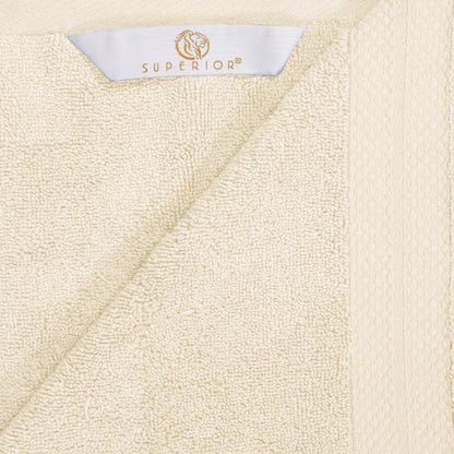 Superior Premium Turkish-Cotton Assorted Towel Set - Ivory