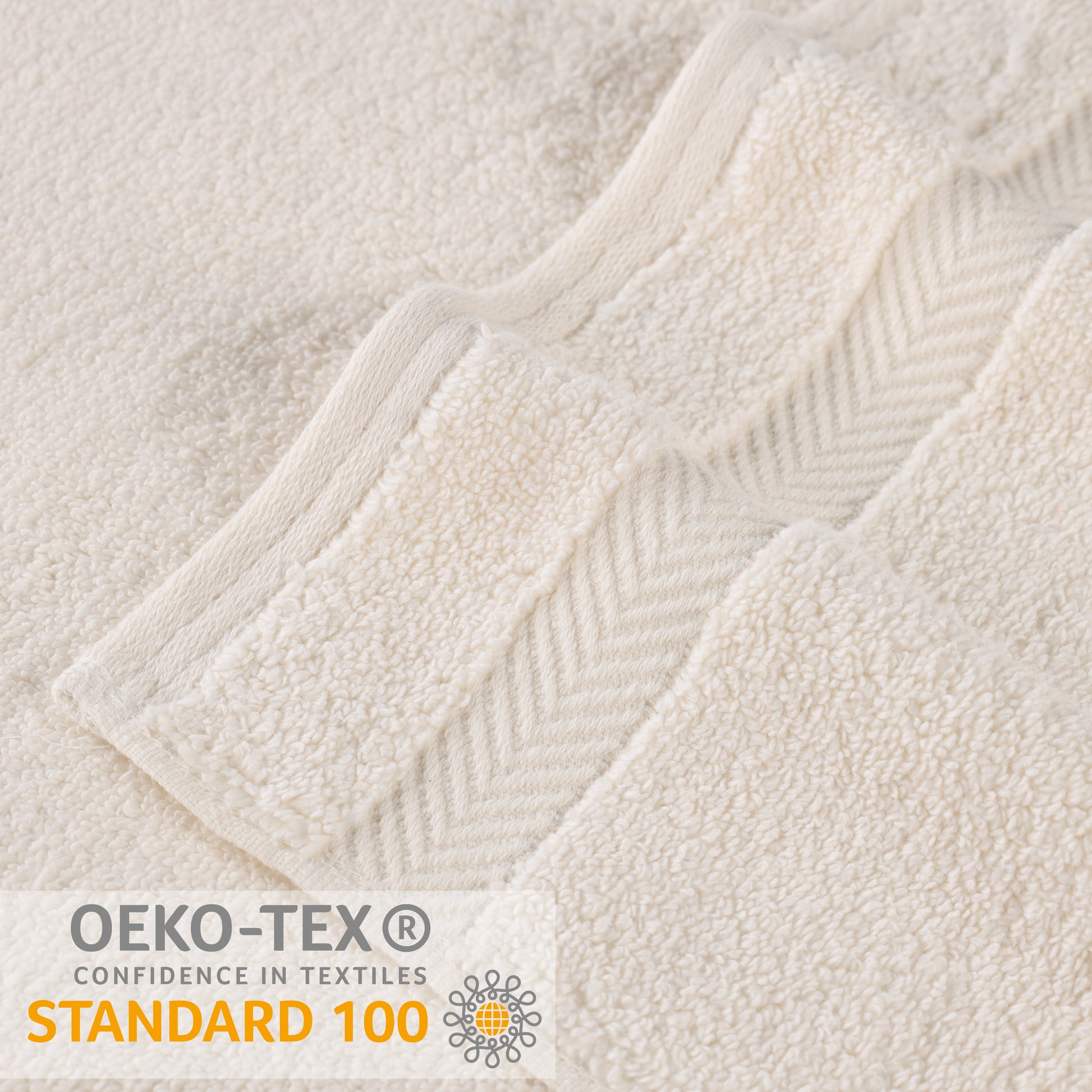 Zero Twist Cotton Solid Ultra-Soft Absorbent Hand Towel - Ivory