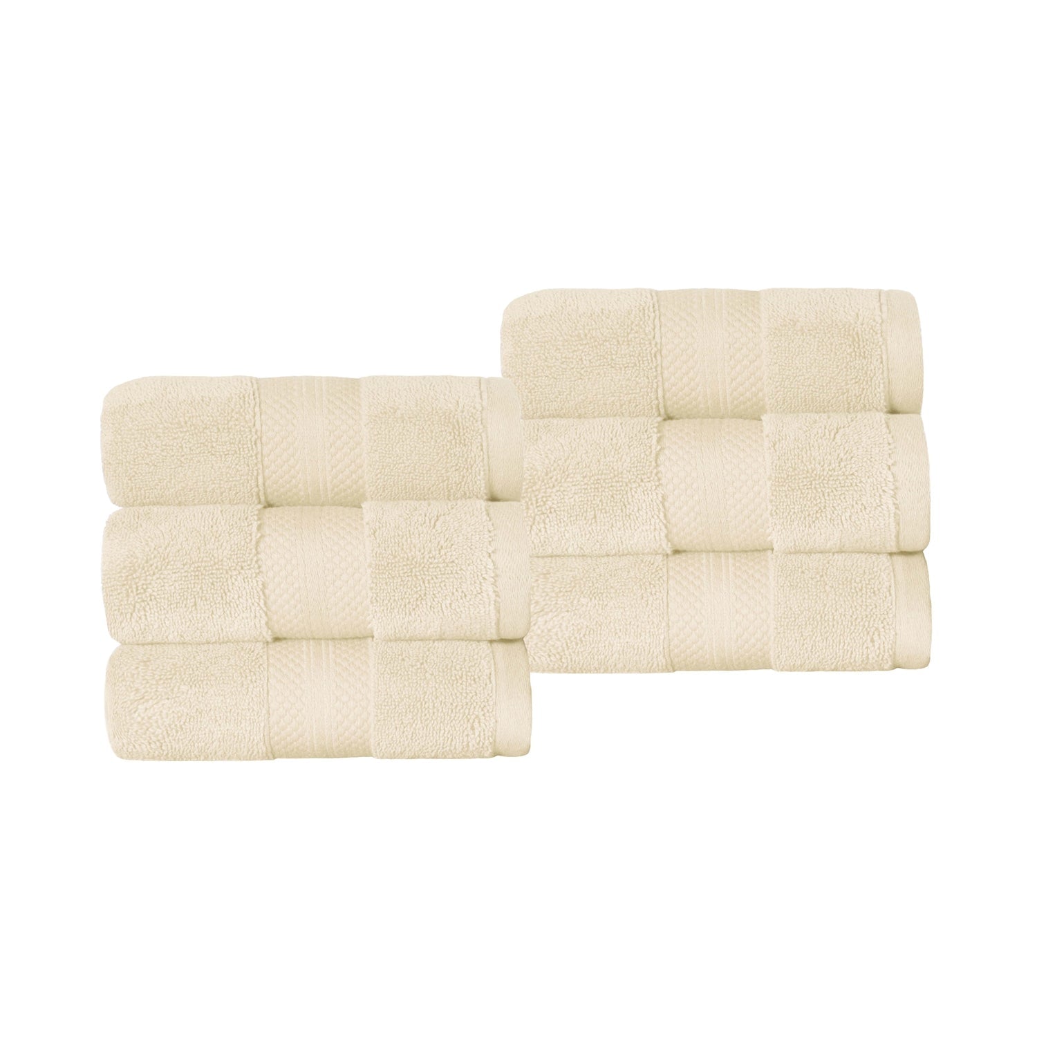 Superior Premium Turkish-Cotton Assorted Towel Set - Ivory