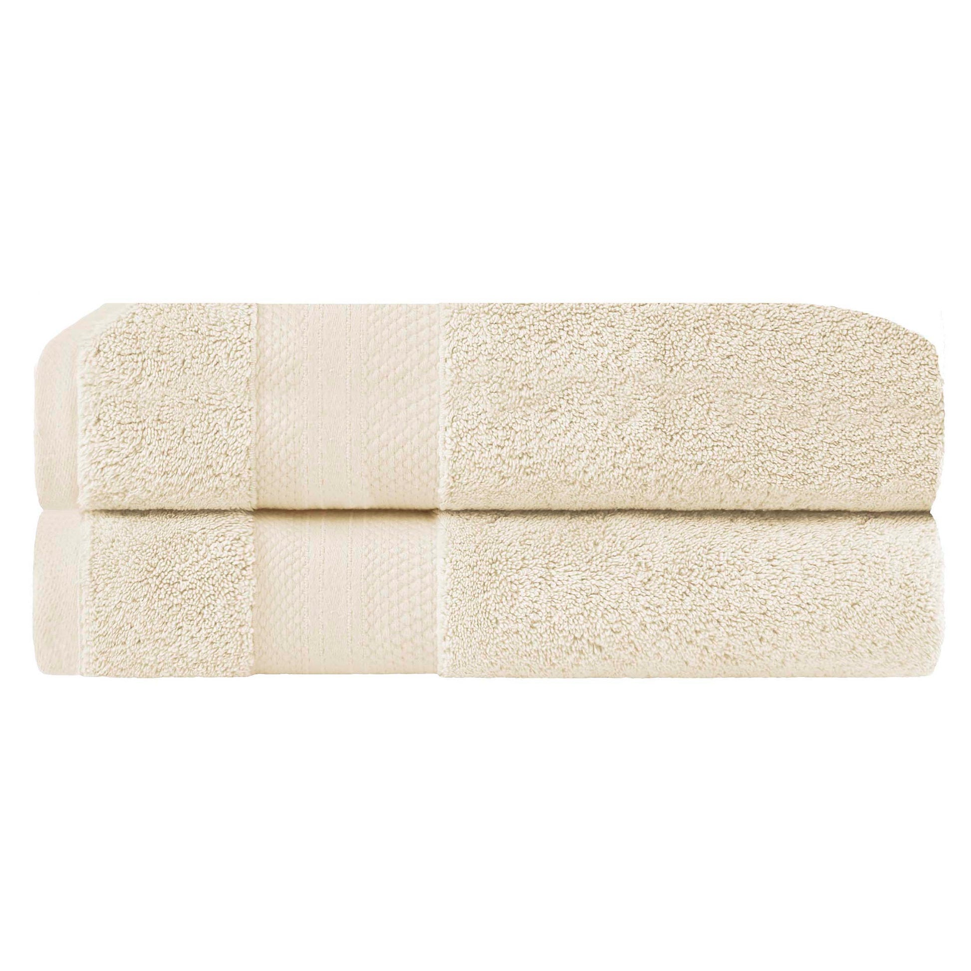 Superior Premium Turkish-Cotton Assorted Towel Set - Ivory