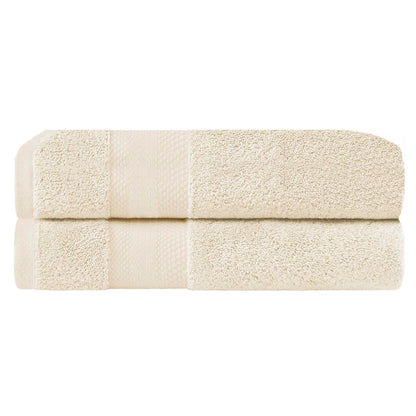 Superior Premium Turkish-Cotton Assorted Towel Set - Ivory