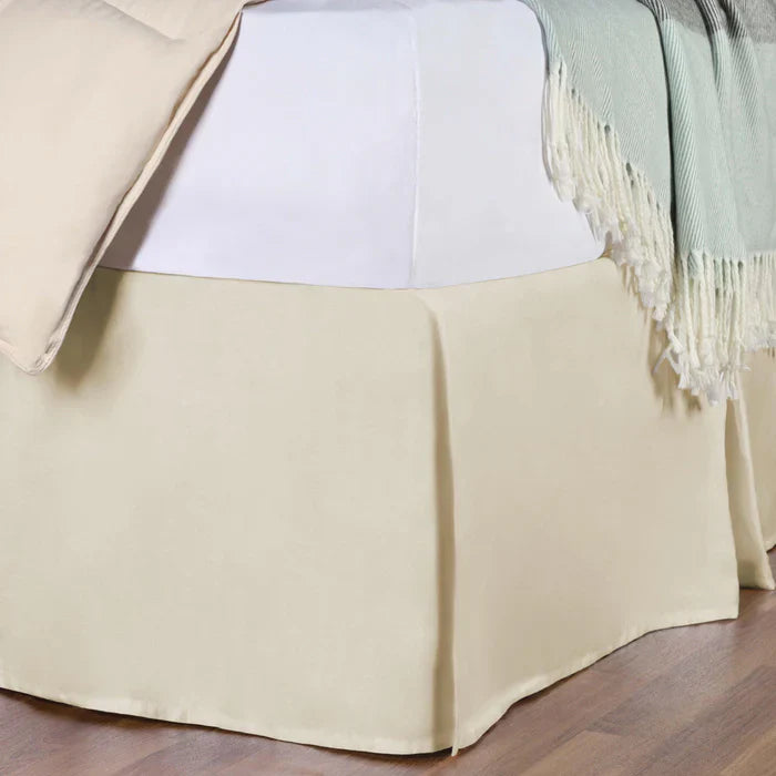 Egyptian Cotton 300 Thread Count Solid Bed Skirt - Ivory
