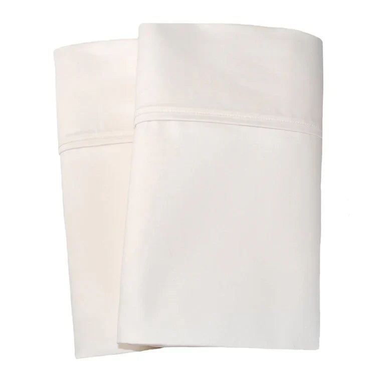 1000 Thread Count Cotton Blend Solid Pillowcase Set - Ivory