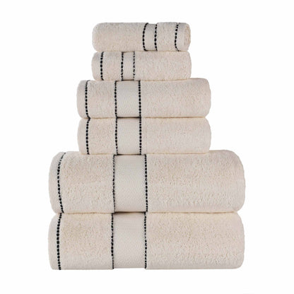 Niles Egyptian Giza Cotton Plush Heavyweight Soft 6 Piece Towel Set
