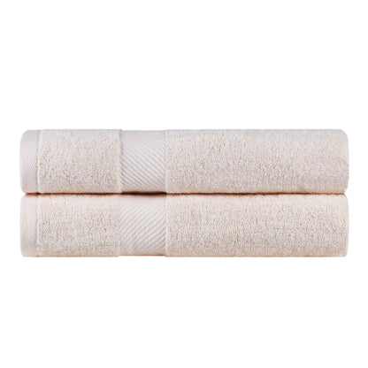 Kendell Egyptian Cotton Solid Medium Weight Bath Towel Set of 2