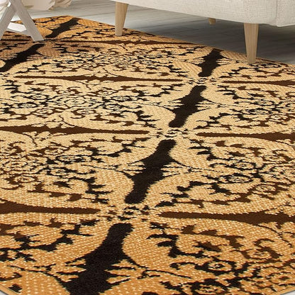 Xiaomi Contemporary Geometric Medallion Indoor Area Rug or Runner - Ivory