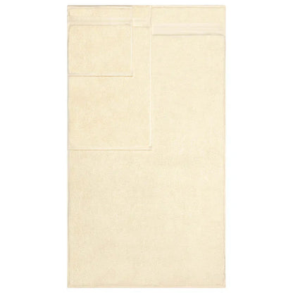 Turkish Cotton Highly Absorbent Solid 6 Piece Towel Set - Ivory