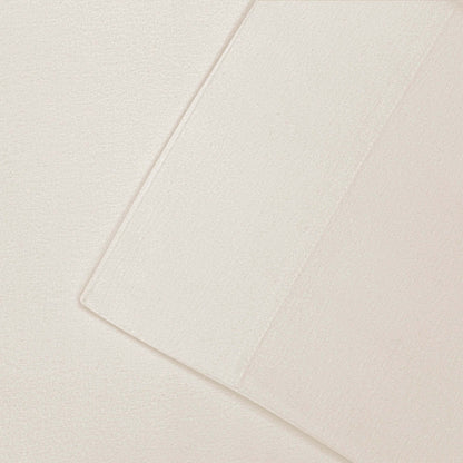 Cotton Flannel 2 Piece Pillowcase Set - Ivory