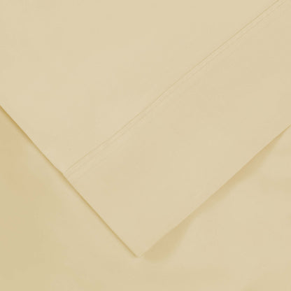 600 Thread Count Lyocell Blend Solid Deep Pocket Bed Sheet Set - Ivory