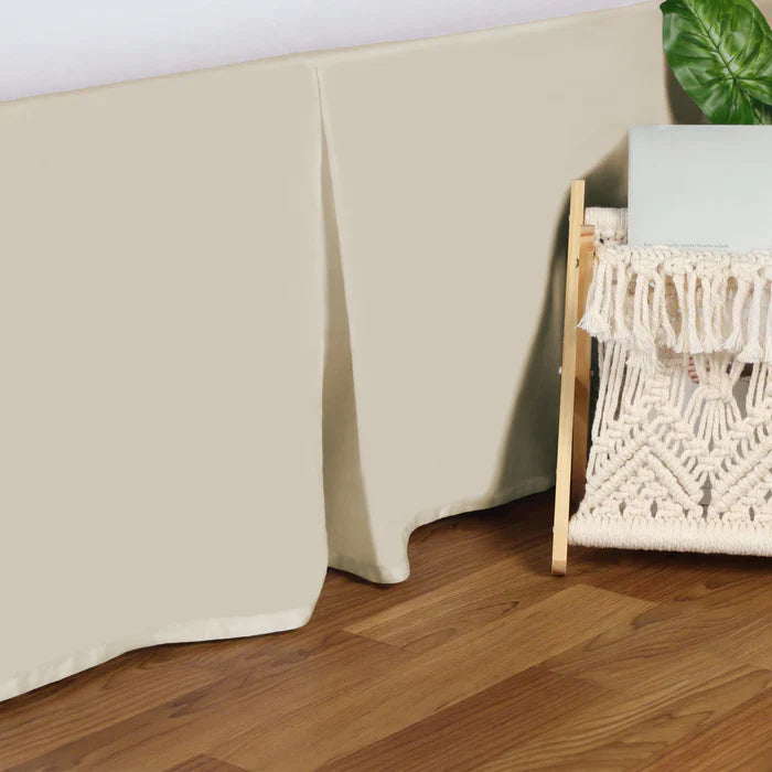 Egyptian Cotton 300 Thread Count Solid Bed Skirt - Ivory