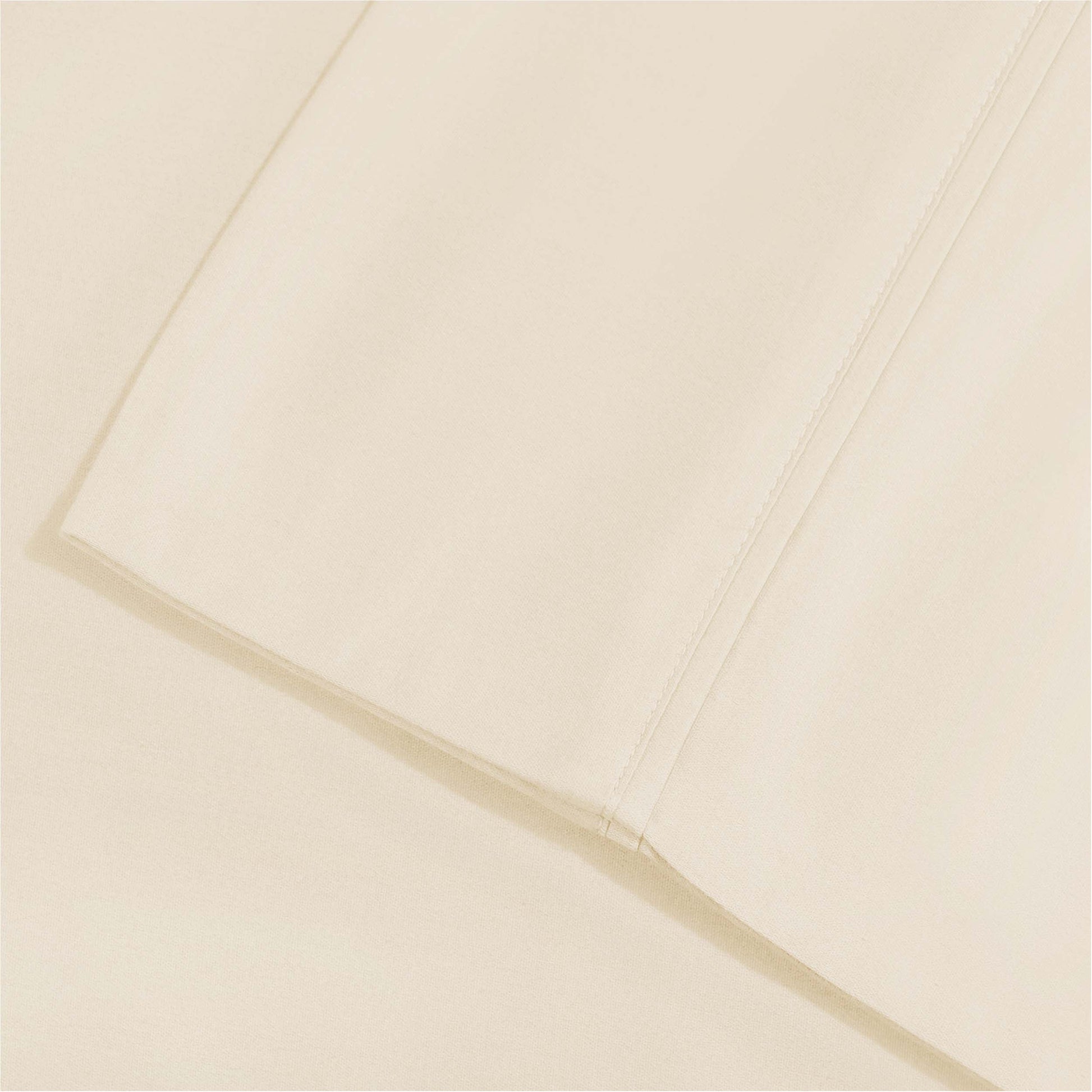 1800 Thread Count Cotton-Blend Solid Deep Pocket Sheet Set - Ivory