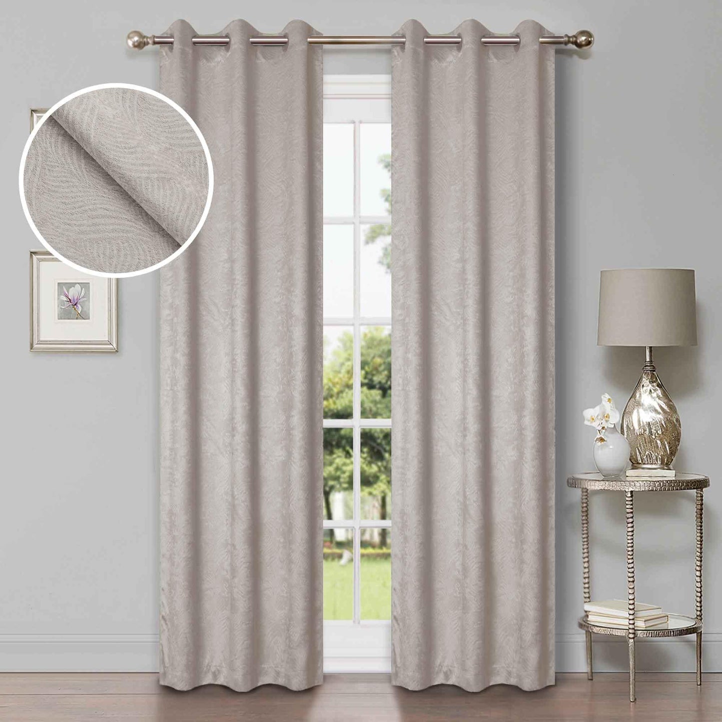 Waverly Thermal Blackout Grommet 2 Piece Curtain Panel Set 42"