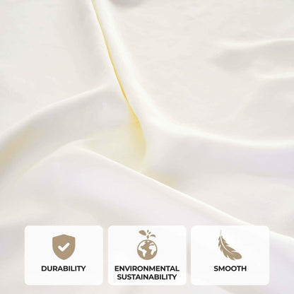 Modal From Beechwood 400 Thread Count Cooling Solid Pillowcase Set - Ivory