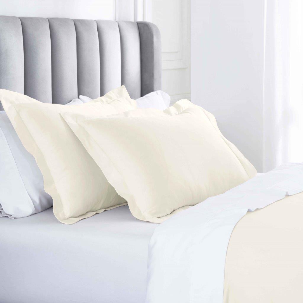 Modal From Beechwood 400 Thread Count Cooling Solid Duvet Cover Set - Ivory