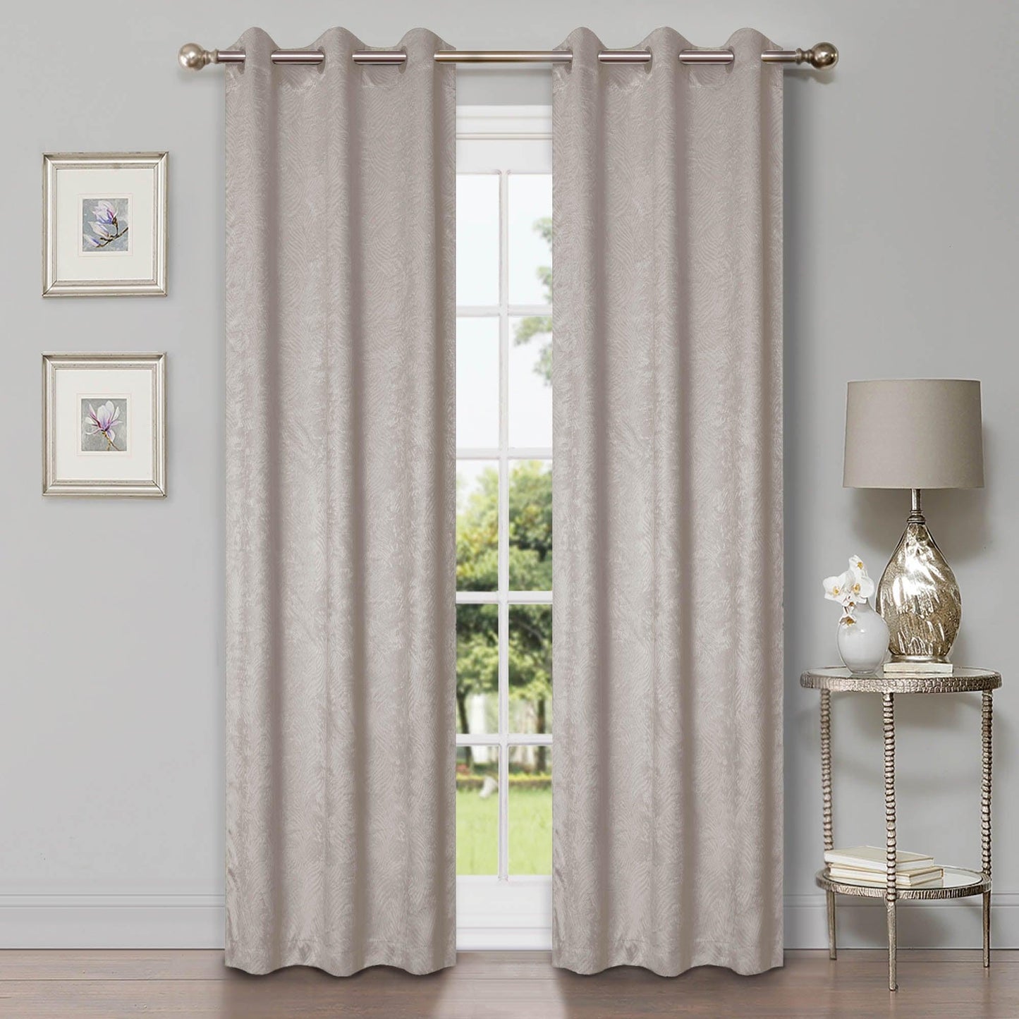 Waverly Thermal Blackout Grommet 2 Piece Curtain Panel Set 42"