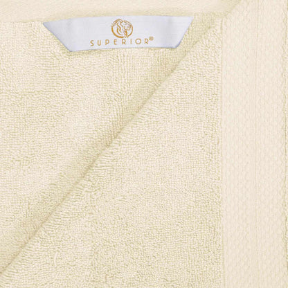 Turkish Cotton Highly Absorbent Solid 6 Piece Towel Set - Ivory