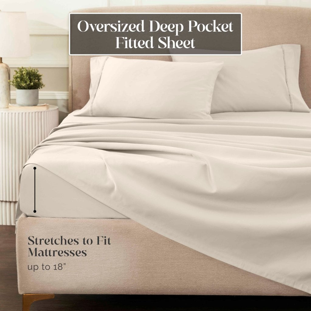Egyptian Cotton 1200 Thread Count Eco-Friendly Solid Sheet Set
