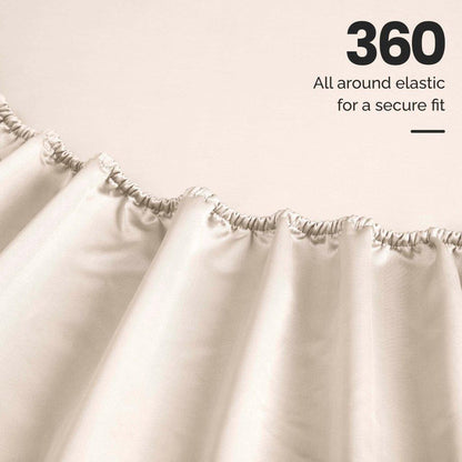 Egyptian Cotton 1500 Thread Count Eco Friendly Solid Sheet Set - Ivory