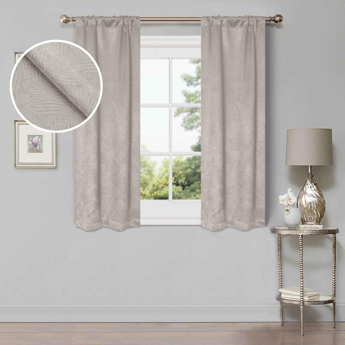 Waverly Thermal Blackout Grommet Curtain Panel Set 26"