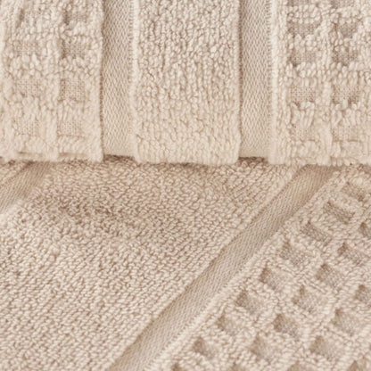 Napa Zero Twist Cotton Solid Waffle Honeycomb 12 Piece Towel Set
