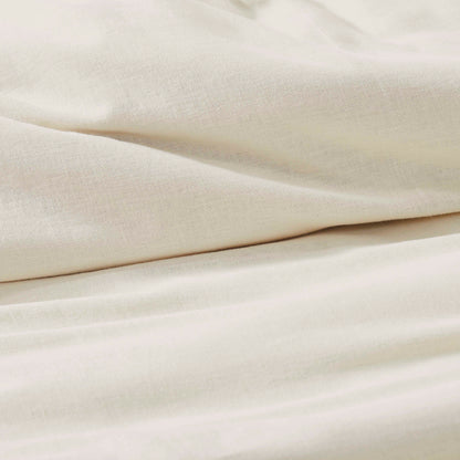 Orion Cotton Linen Garment 3 Piece Duvet Cover Set With Pillow Shams