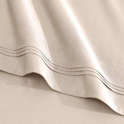 Egyptian Cotton 1500 Thread Count Eco Friendly Solid Sheet Set - Ivory