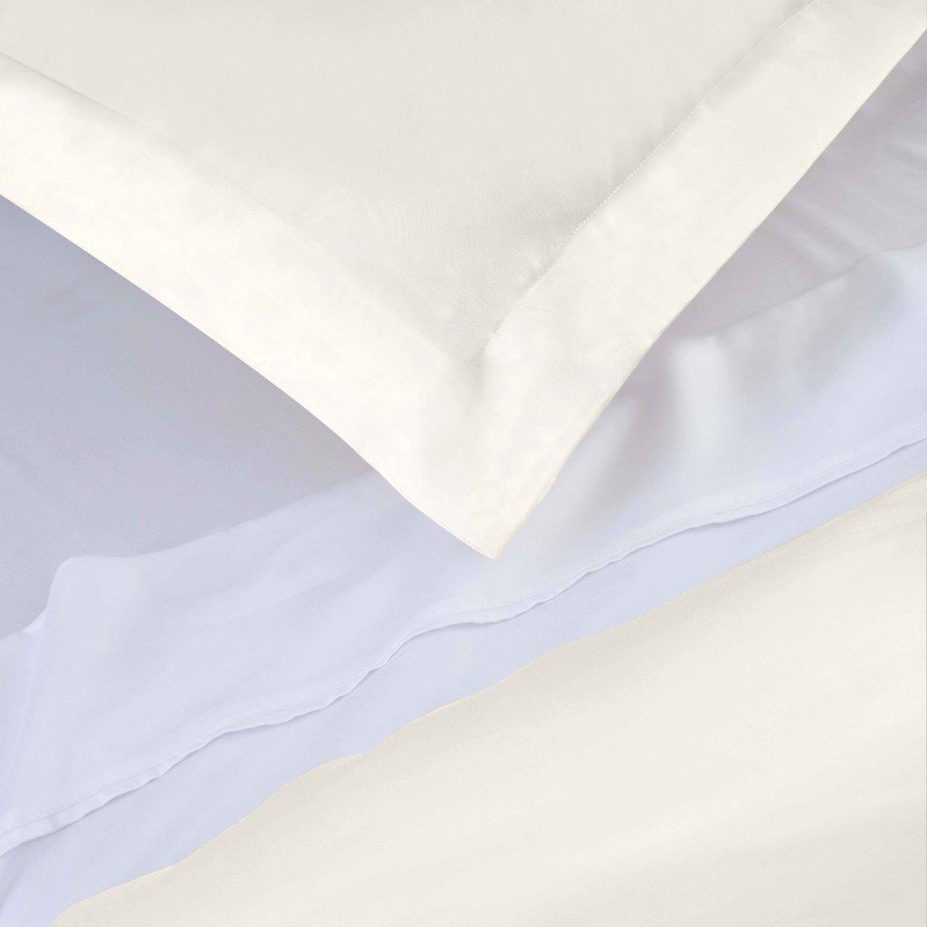 Modal From Beechwood 400 Thread Count Cooling Solid Duvet Cover Set - Ivory