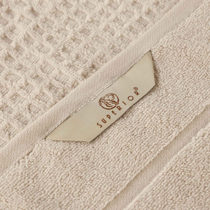 Napa Zero Twist Cotton Solid Waffle Honeycomb 8 Piece Towel Set