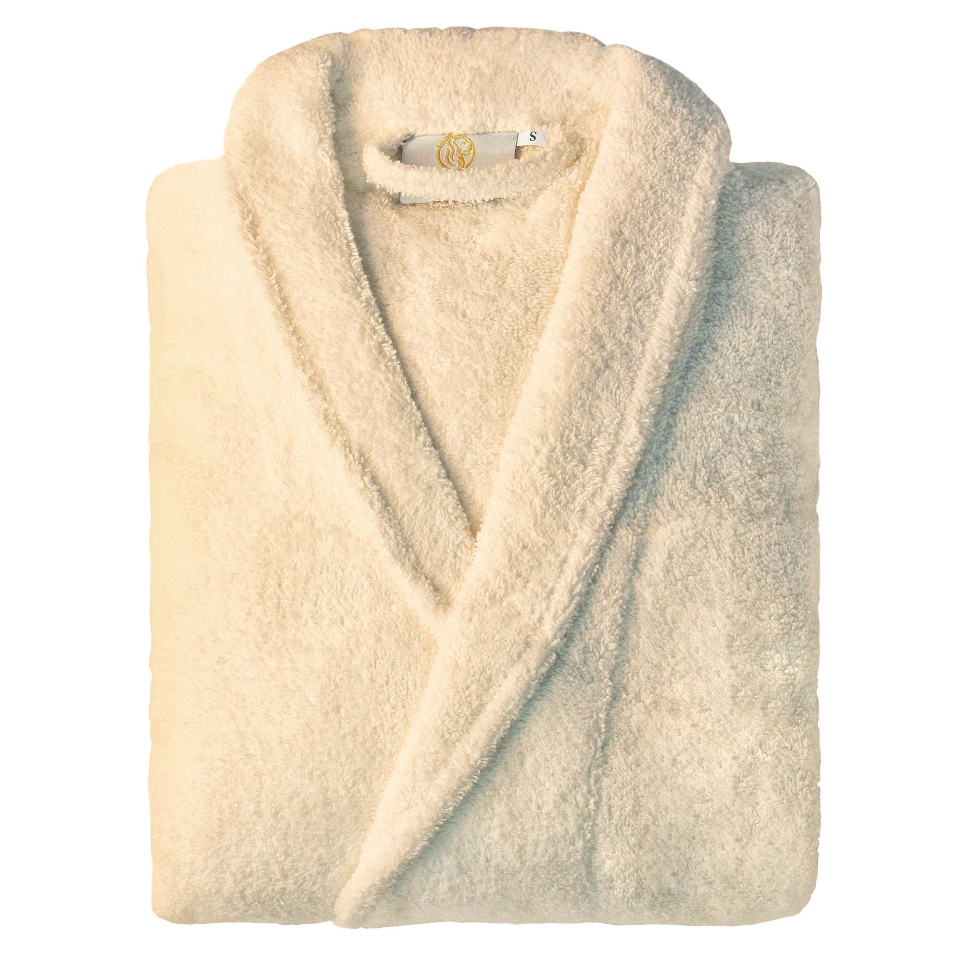 Cotton Ultra-Soft Terry Adult Unisex Lightweight Luxury Bathrobe - Ivory