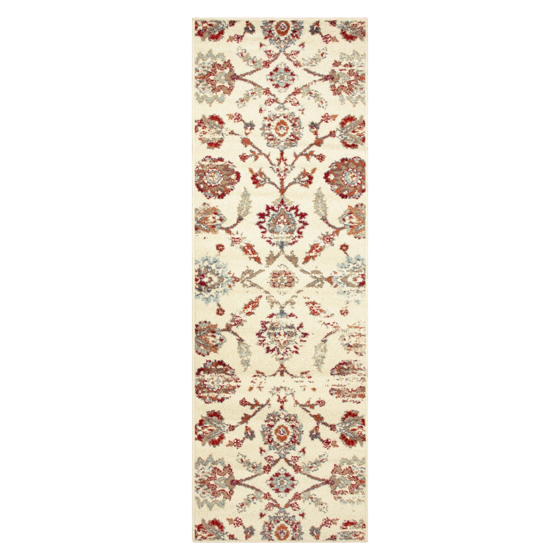 Brookshire Antique Traditional Floral Indoor Area Rug - Ivory