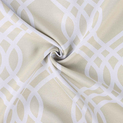 Ribbon Trellis Washable Room Darkening Blackout Curtains, Set of 2