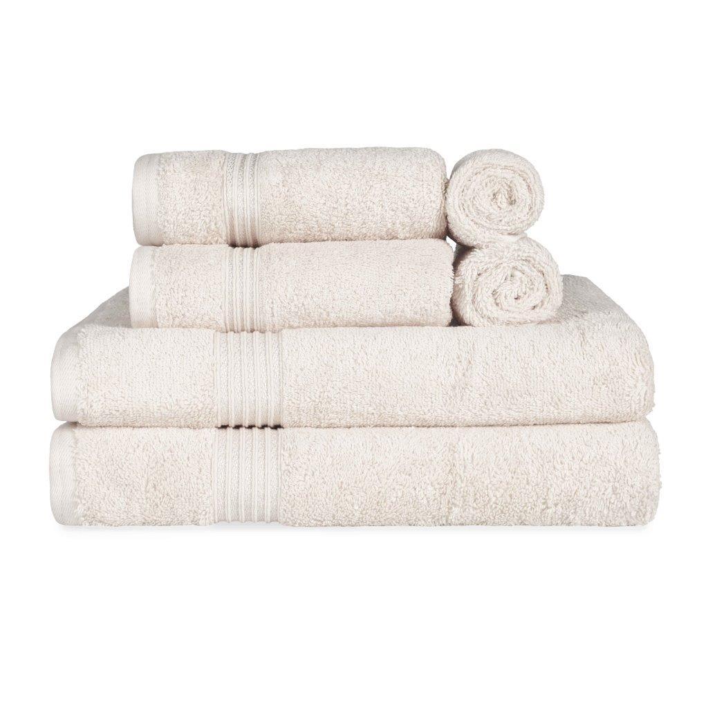 Egyptian Cotton Highly Absorbent Solid Ultra Soft Towel Set Collection