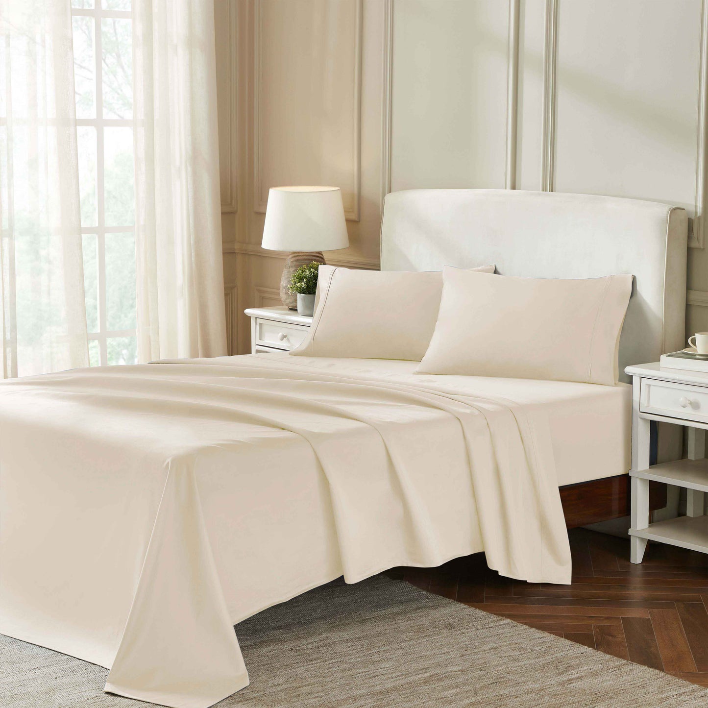 Egyptian Cotton 850 Thread Count Solid Deep Pocket Bed Sheet Set