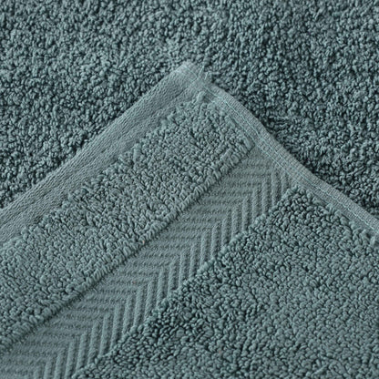 Zero Twist Smart Dry Combed Cotton 2 Piece Bath Towel Set - Jade