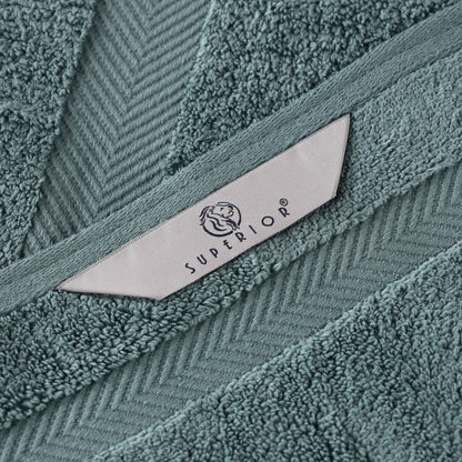 Zero Twist Smart Dry Combed Cotton 2 Piece Bath Towel Set - Jade