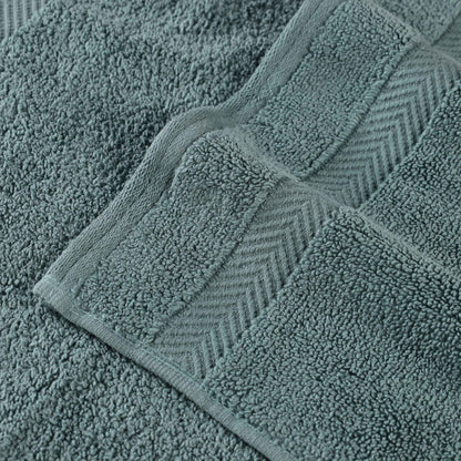 Zero Twist Smart Dry Combed Cotton 2 Piece Bath Towel Set - Jade