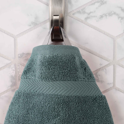 Zero Twist Smart Dry Combed Cotton 2 Piece Bath Towel Set - Jade