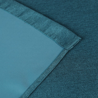 Jaxon Textured Blackout Curtain Set of 2 Panels - Deep Sea