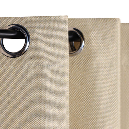 Jaxon Textured Blackout Curtain Set of 2 Panels - Ivory