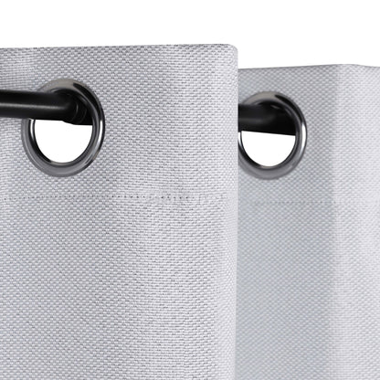 Jaxon Textured Blackout Curtain Set of 2 Panels - Platinum