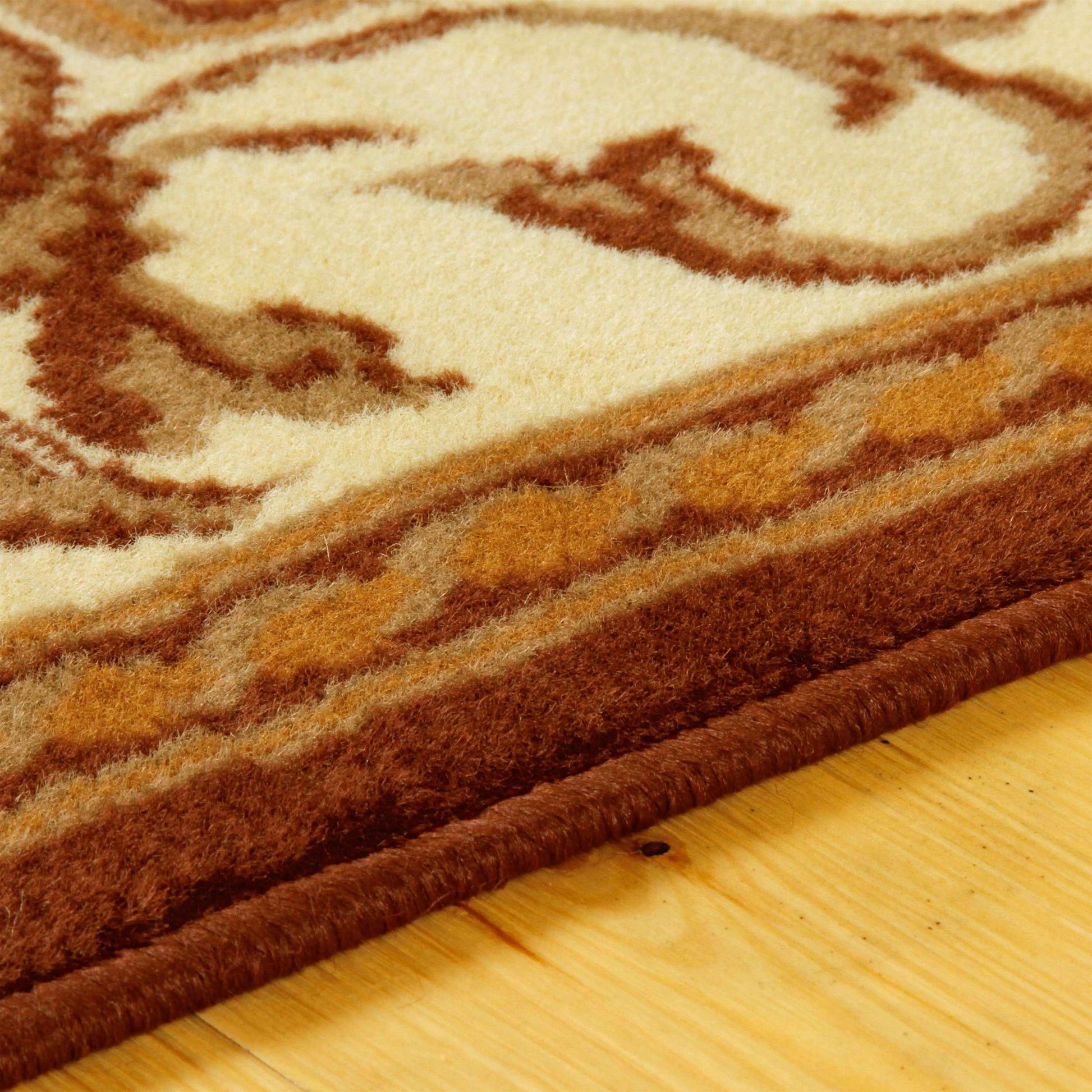 Kensington Medallion and Scroll Area Rug - Toffee