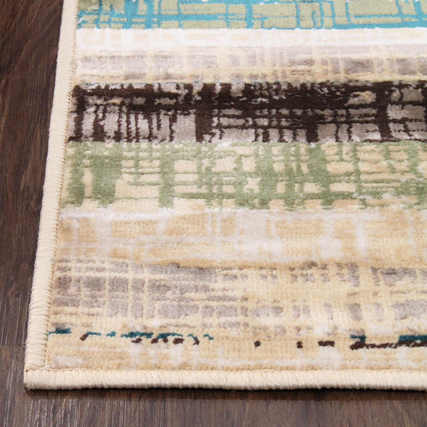 Superior Kylemore Abstract Indoor Area Rug or Runner  - Chocolate