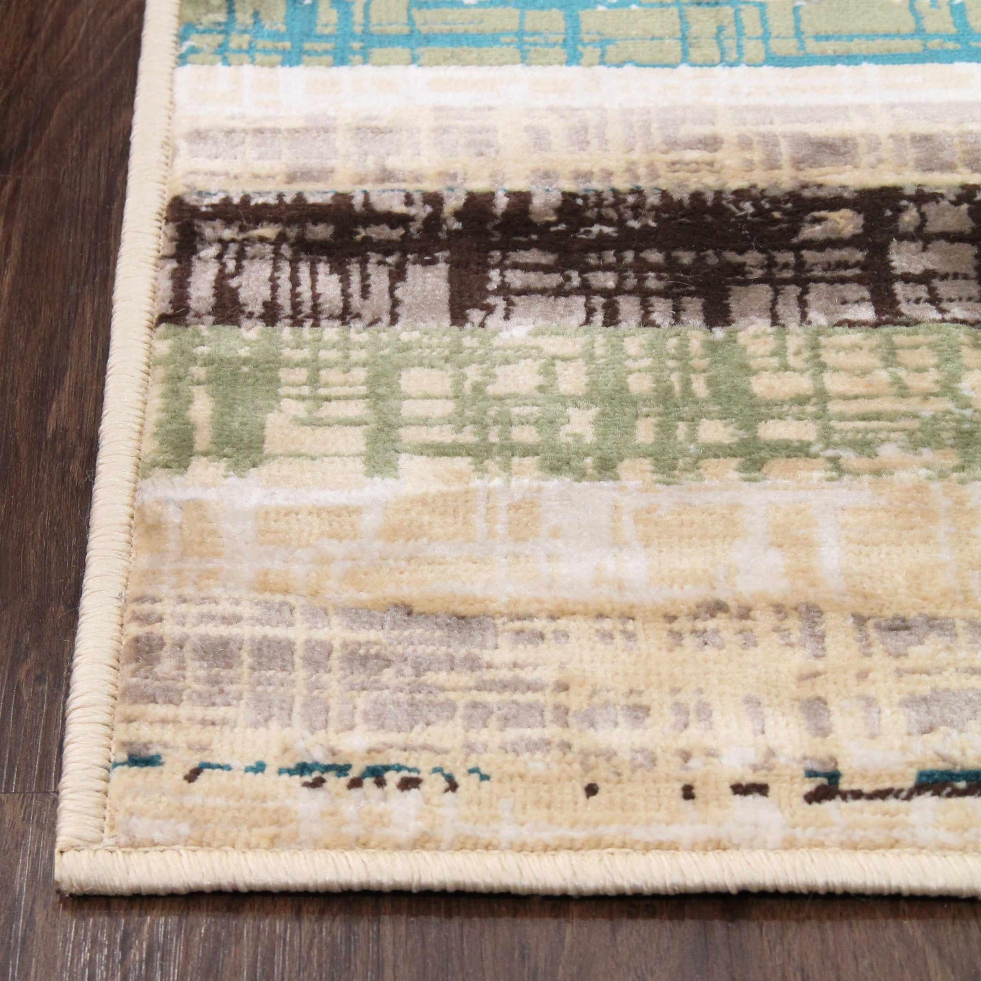 Superior Kylemore Abstract Indoor Area Rug or Runner  - Chocolate