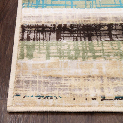 Superior Kylemore Abstract Indoor Area Rug or Runner  - Chocolate