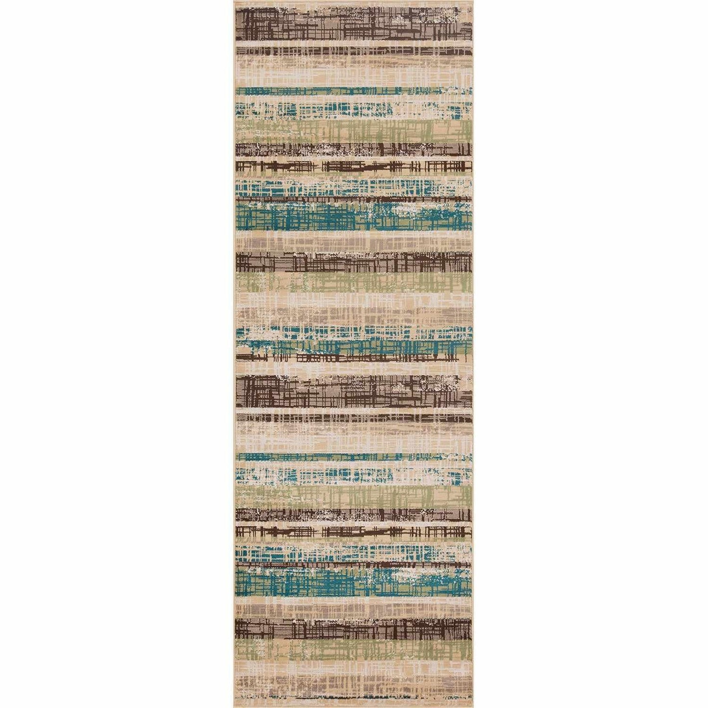 Superior Kylemore Abstract Indoor Area Rug or Runner  - Chocolate