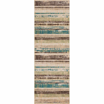 Superior Kylemore Abstract Indoor Area Rug or Runner  - Chocolate