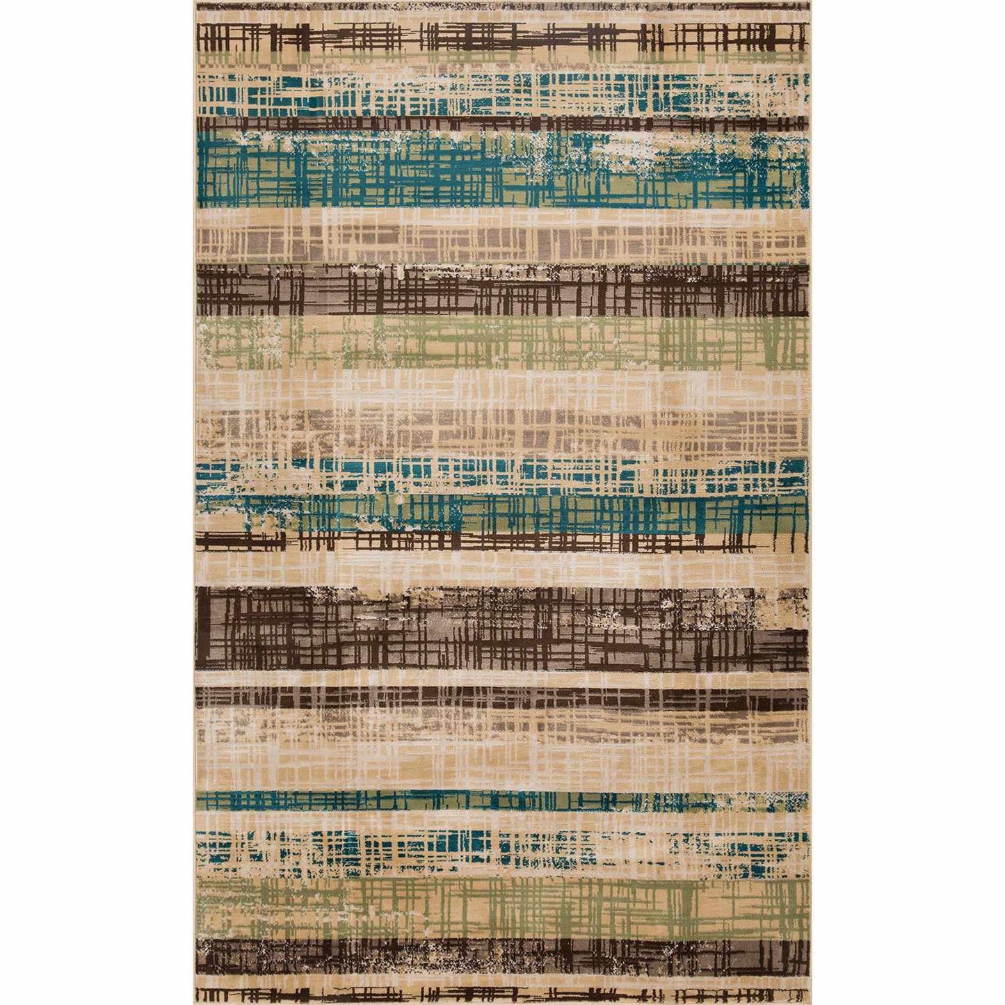 Superior Kylemore Abstract Indoor Area Rug or Runner  - Chocolate