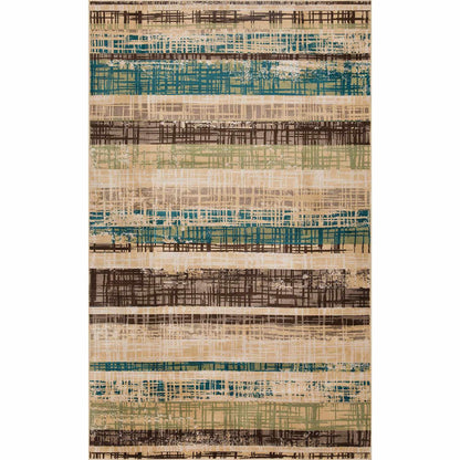 Superior Kylemore Abstract Indoor Area Rug or Runner  - Chocolate