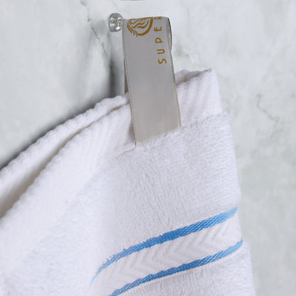 Ultra Plush Turkish Cotton Super Absorbent Solid 2-Piece Bath Sheet Set - Light Blue